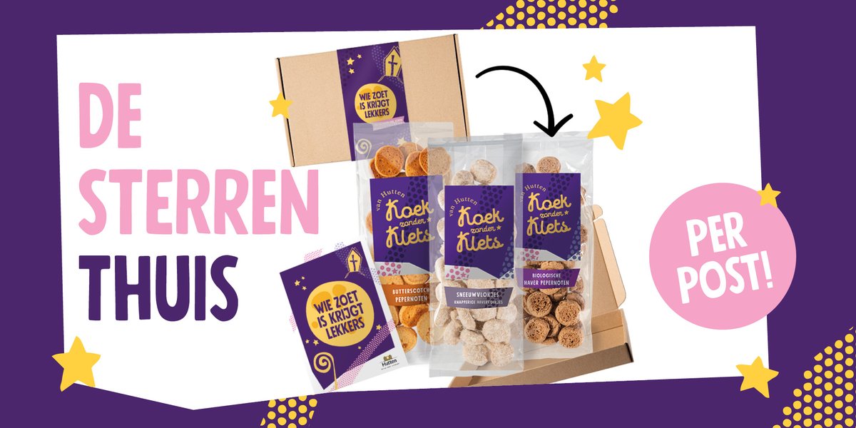 De feestdagen zien er dit jaar anders uit! Daarom heeft de  Hutten in samenwerking met de Verspillingsfabriek &amp; DoeGoods brievenbusattenties ontwikkeld met sint- en kerstproducten uit de zorgbakkerij en met heerlijke soepen. Vanaf 9 november te bestelen op:doegoods.nl