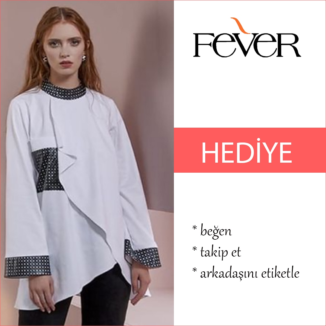 Görseldeki bluz 1 şanslı takipçimize hediyedir.
. @fever__tr adresini takip edin...
. Sevdiğiniz bir arkadaşınızı etiketleyin
. Paylaştığımız ve diğer görselleri son güne kadar beğenmeyi unutmayın! 
16 Kasım saat 20:00 de  açıklanacaktır.
. Çekiliş rastlantısal olacaktır!