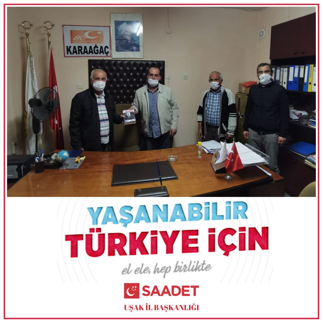 Saadetusak64's tweet photo. Merkez İlçe Başkanımız,Fatih DİNÇEL Merkez İlçe Teşkilatlanma Başkanımız,Özkan OSKAY ve Ekibi,Karaağaç Köyü Mahallesi Muhtarı Kemalettin Doğan bey'i Ziyarette Bulundular.Kendilerine Teşekkür Eder,Görevlerinde Başarılar Dileriz.
#yaşanabilirTürkiye
#hepbirlikte
#elele https://t.co/P3mhCOoxPT