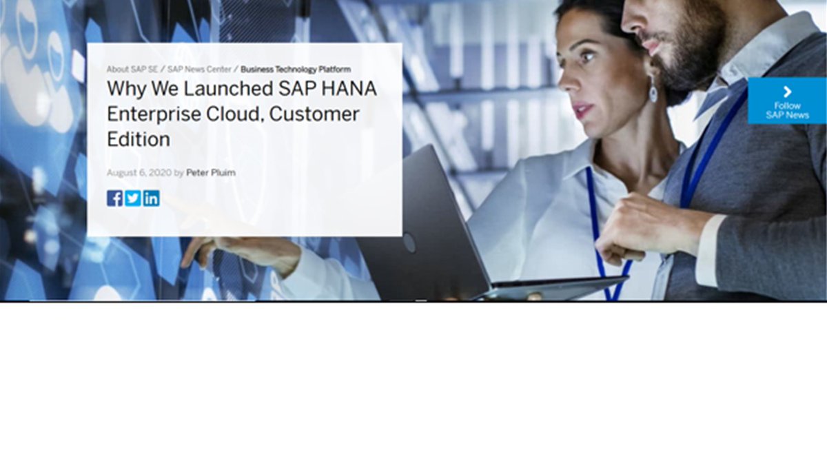 Ariedboer's tweet image. Following #HPE and #SAP wrt #SAPHEC Customer Edition driven by #datasovereignty and #innovation our @HPE_NL SAP team will share insights on Nov 18th at 3 PM CET at SAPinsider 2020 EMEA  bit.ly/34W5rJa  and on Dec 9th at 1 PM CET bit.ly/3oBXiRO with @Innopay