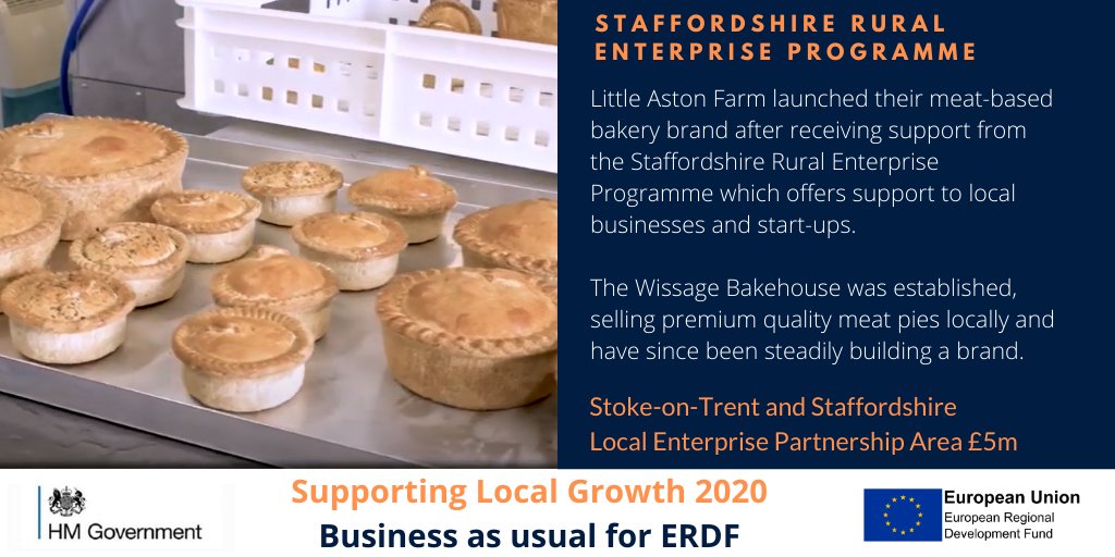 We have launched this year’s case study booklet and today we are focussing on projects that have continued to receive vital #ERDF support like Staffordshire Rural Enterprise Programme – visit bit.ly/38hGZnk to read more.
#growthprogramme 
staffordshirecc 
<a href="/StokeStaffsLEP/">Stoke Staffs LEP</a>