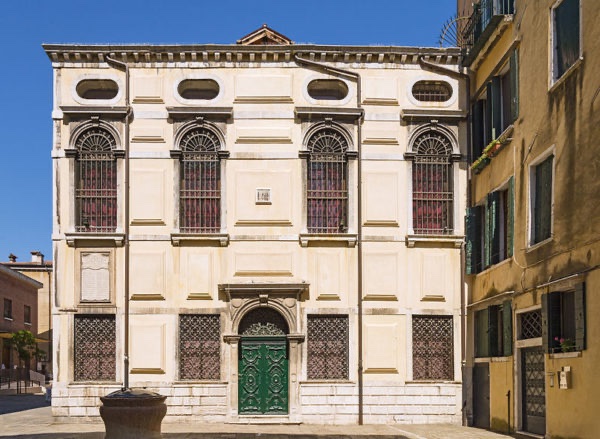Hidden from the exterior, on upper floors, the 5 16thC synagogues of the Venice Ghetto were from a different, less accepting era, but show how Jews from multiple communities could proudly coexist with their own (interiorised) architectural expressions  http://www.museoebraico.it/en/synagogues/ 
