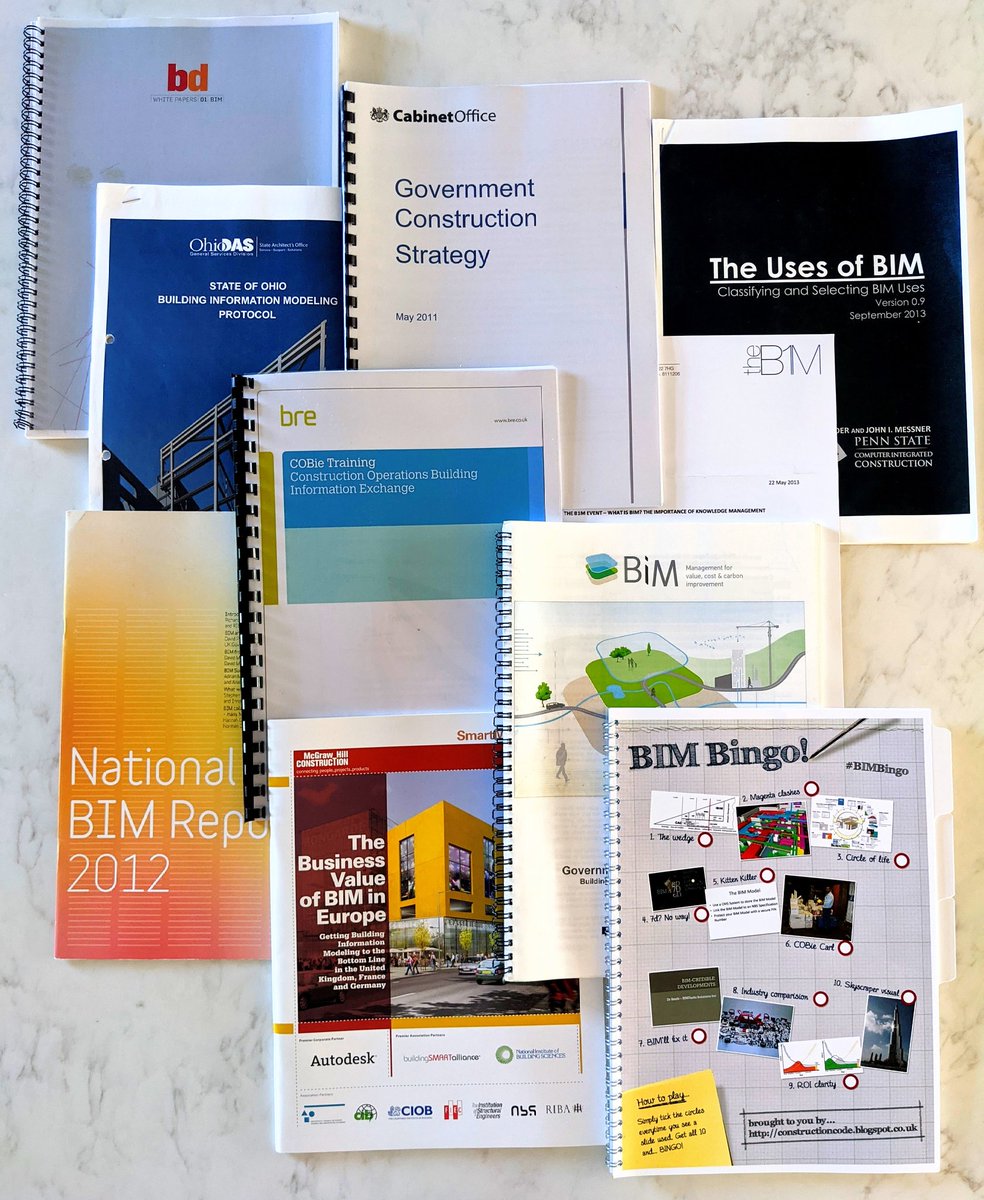 jpricedaniel's tweet image. Having a self imposed clear out ahead of Lockdown 2 &amp;amp; came across these beauties! So the question is how much has changed? Are we happy with how far we&apos;ve come? Are we repackaging the same problems? Or have we seen real change? #bim  #DigitalTransformation #bimlevel2 #bimbingo