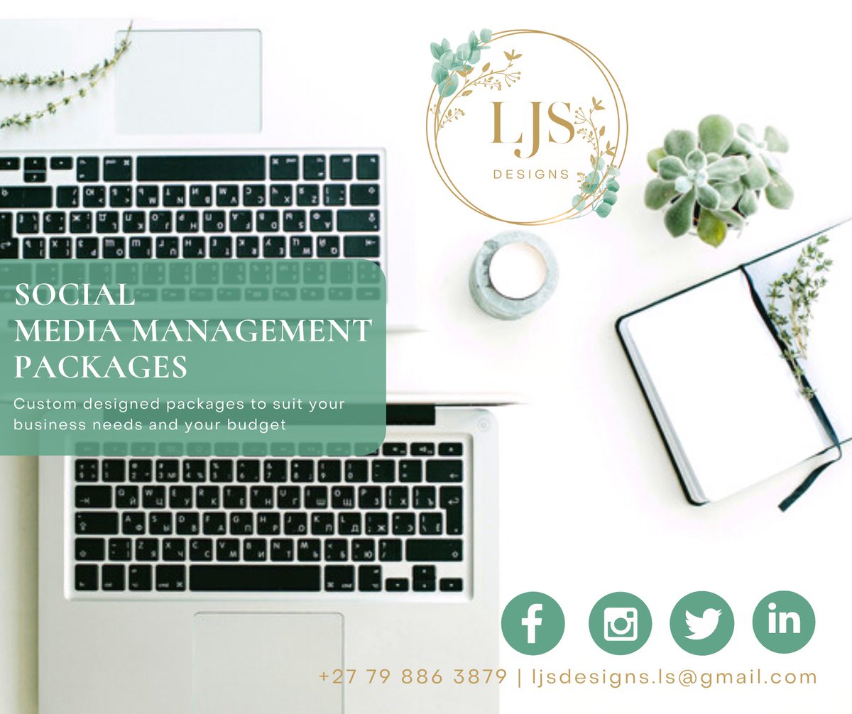 DesignsLjs's tweet photo. ✨𝒮𝑜𝒸𝒾𝒶𝓁 𝑀𝑒𝒹𝒾𝒶 𝑀𝒶𝓃𝒶𝑔𝑒𝓂𝑒𝓃𝓉 𝒫𝒶𝒸𝓀𝒶𝑔𝑒𝓈✨

Focus on your business and allow us to manage your social media!😎

Custom designed packages available to suit your business needs and your budget.

Let’s work together✨🤍
ljsdesigns.ls@gmail.com
+27 79 886 3879 https://t.co/v3RLC2k1Ay