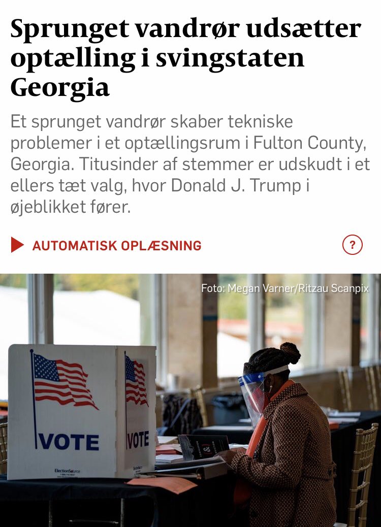 kaarequist's tweet photo. Vi hører på vandrørene at det trækker lidt ud i Georgia. #nyhedslæk #usavalg #sprængt #ikke #sprunget #onkelhumor #usa https://t.co/LUlTJf9Ula