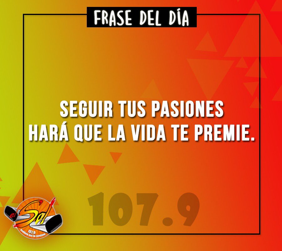 elsolmedellin's tweet photo. Recuérdenlo, la pasión te llevará más lejos y te hará más feliz.😃
.
#AsoléateQueTeConviene🌞
.
@dianamerpizza - @soyjhones - #DjToby - #Larry -
.
#EnCasaConElSol https://t.co/F3yjVOIAaJ