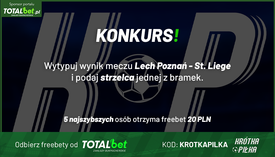 Krotka_Pilka_'s tweet photo. 🔄 Zrób RT
🔎 Zaobserwuj @Krotka_Pilka_ i @TOTALbetPL
✍ Wytypuj dokładny wynik meczu Lech - Standard
⚽ Wskaż strzelca jednego z goli
🎁 Pierwsze 5 osób, które spełni warunki otrzyma FREEBET 20 zł

‼ Warunkiem udziału w konkursie jest posiadanie konta na https://t.co/kyMKYNKWXU https://t.co/hgM8rvaAwy
