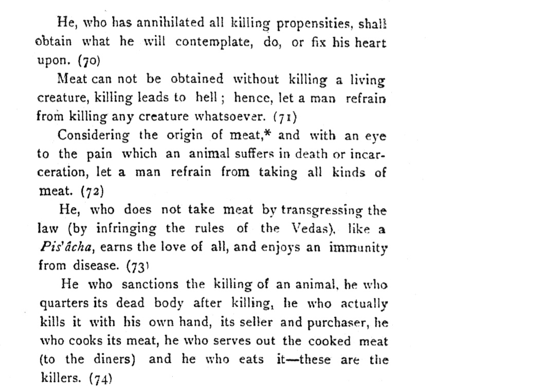 Further Vishnu smriti explains importance of being veg