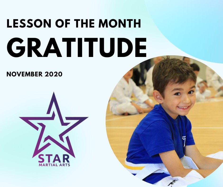 StarMA_Eng's tweet photo. Gratitude helps people feel more positive emotions, improve their health, deal with adversity, and build strong relationships. This month at Star Martial Arts, we will be teaching our students about the importance and benefits of expressing Gratitude daily. https://t.co/bIFx5UBKYz