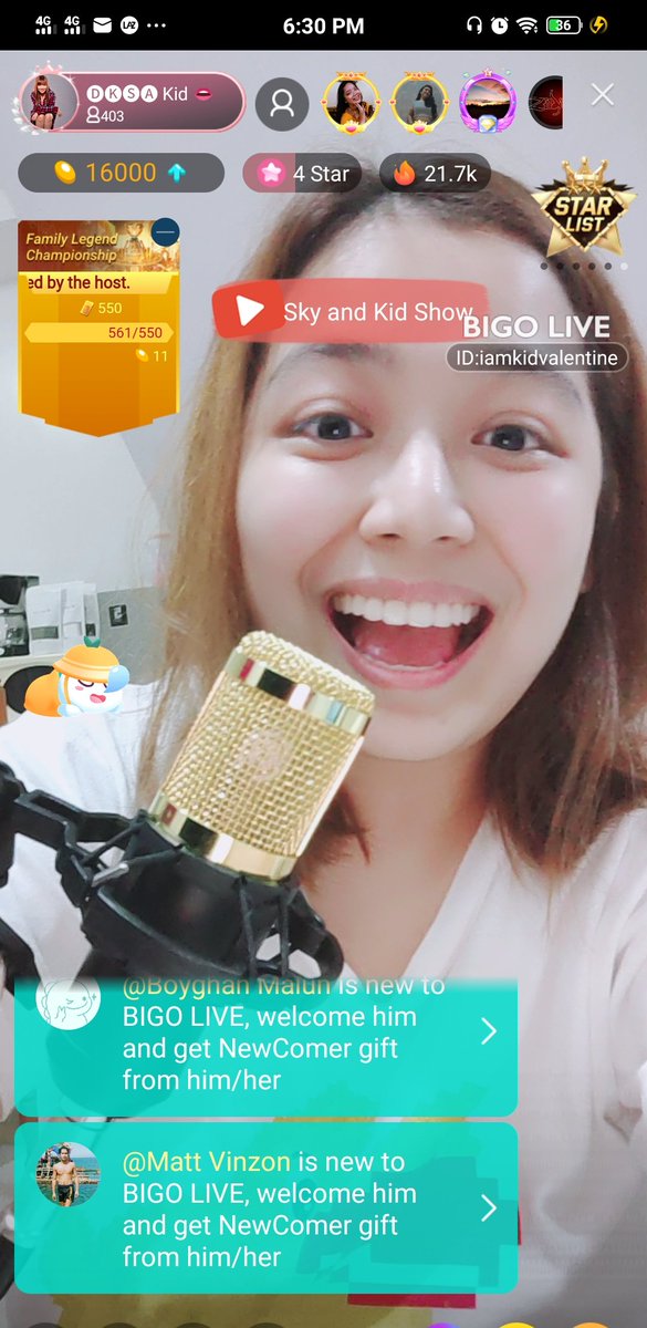 iamkidvalentine's tweet photo. Sobrang THANK YOU LORD nasama ako sa TOP LIVESTREAMER!!! 😍 This is my 8th day sa BIGO LIVE pero na experience ko na ma top 23 sa heatlist 😭 with 400 plus plus viewers ( Na stress ako di ko ma shoutout lahat. hahaha ), 4 STARS and a HAPPY 16K beans!  ❤
To God Be The Glory! ❤ https://t.co/Pf1hzil7WU