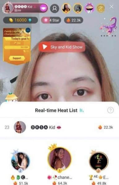 iamkidvalentine's tweet photo. Sobrang THANK YOU LORD nasama ako sa TOP LIVESTREAMER!!! 😍 This is my 8th day sa BIGO LIVE pero na experience ko na ma top 23 sa heatlist 😭 with 400 plus plus viewers ( Na stress ako di ko ma shoutout lahat. hahaha ), 4 STARS and a HAPPY 16K beans!  ❤
To God Be The Glory! ❤ https://t.co/Pf1hzil7WU