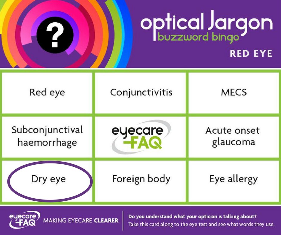 Many people find, particularly as they get older, that their eyes feel dry and irritated. This can be worse on waking or increase as the day goes on. Speak to an optician as there are lots of different ways to improve dry eye.