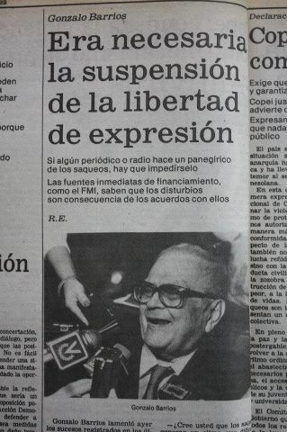 ANTES DE CHAVEZ!! Diario, emisora de radio o TV que transmitía lo que a los gobiernos no les interesaba SE SACABAN DEL AIRE! vaya libertad de expresión!