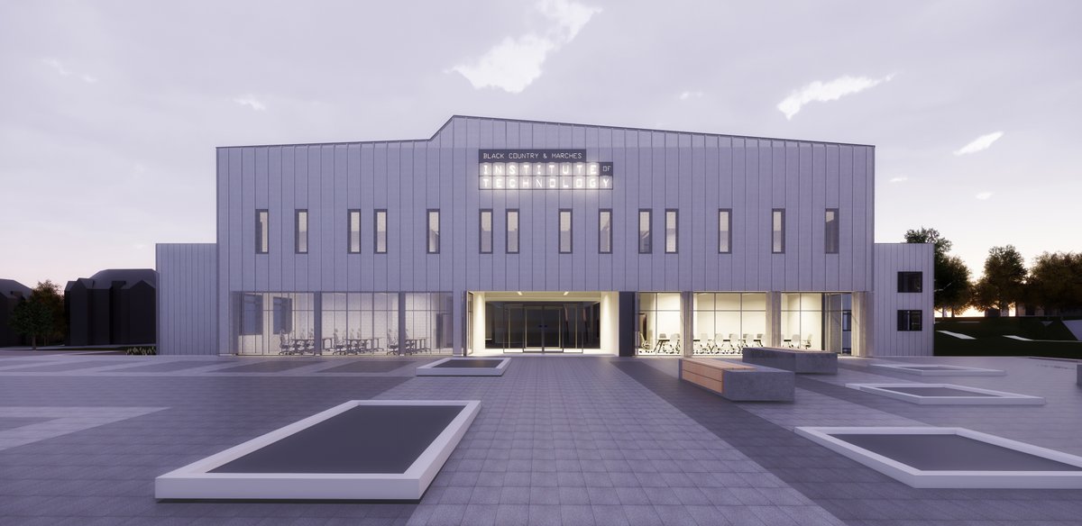 WMGrowth's tweet photo. A key piece in Dudley’s £1billion regen jigsaw slots into place with the sale of land at Castle Hill paving the way for a new higher education campus - the £32.5million Black Country & Marches Institute of Technology. (Image @Dudley_College)
More: https://t.co/oSyG6pI9n6 https://t.co/F8i0GVehKe