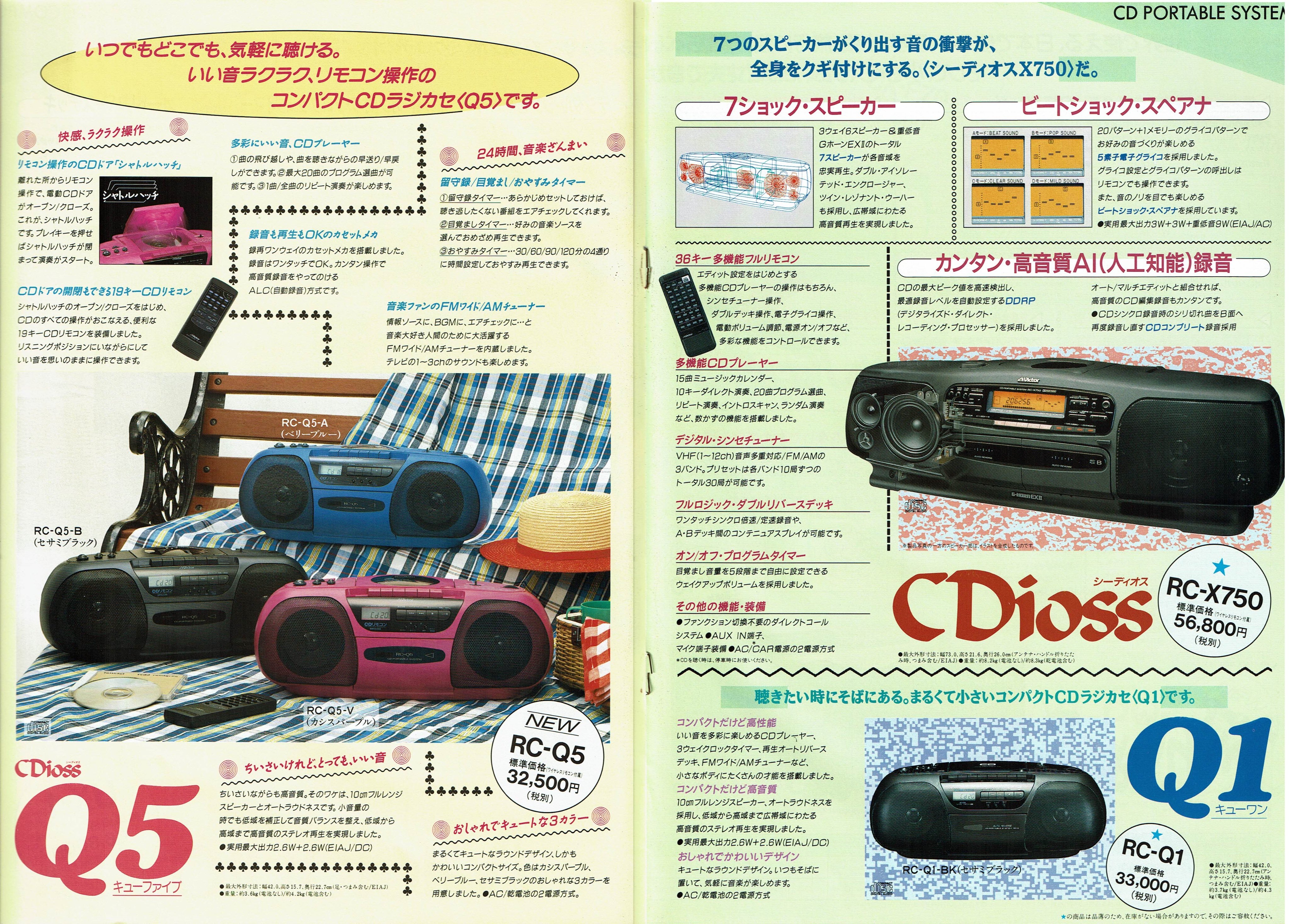 たそ Bakuretu Namako 三洋のバブルラジカセも誤作動ありますね 電子ボリュームだと音量が無限に上がっていって怖いですｗ 初期のrc Qシリーズはカラフルでかわいいですね 後年はコストダウンが進んで 安物ラジカセに変貌してしまうのですが T