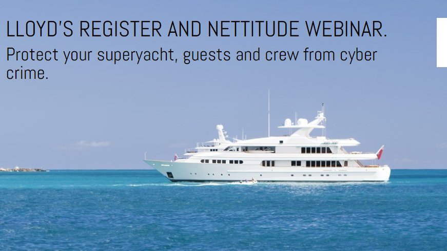 LRQA_cybersec's tweet photo. #Ship &amp; #yacht owners - Does your #cybersecurity meet the ISM Code requirements? Beat the cyber compliance countdown and protect your guests and crew from cyber-crime by joining our on-demand webinar on the 20th of Nov! Sign up here - https://t.co/4qWa0TaSg3 #ISMCode https://t.co/MGHzV2G6MC
