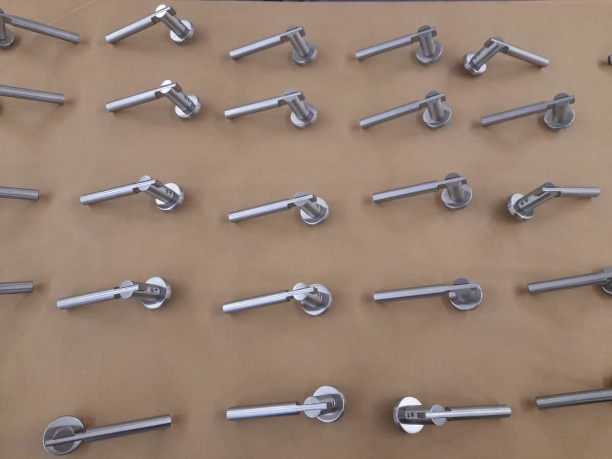 environan1's tweet image. ASSA ABLOY lever handle sets treated with Environan NanoClean in association with Franchi PLC. The future is clean.