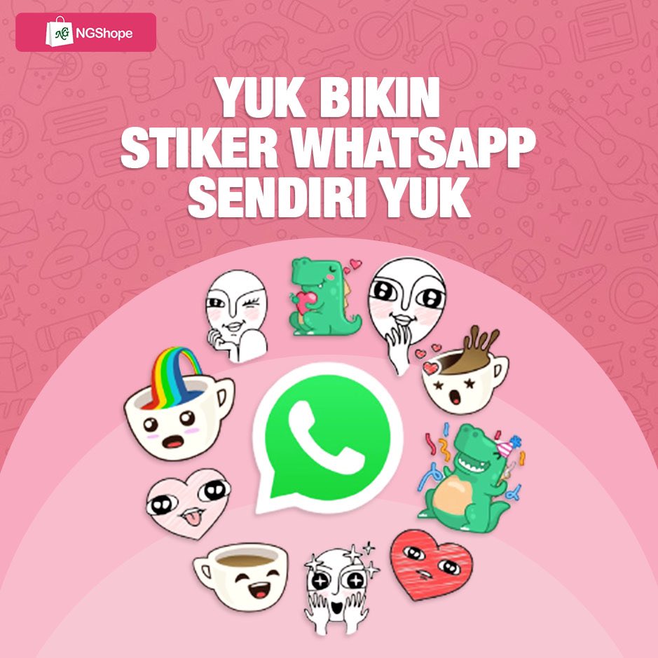 ngshopecom's tweet photo. Mau juga punya sticker whatsapp yang unik dan lucu-lucu? Ga perlu pusing! Swipe biar kamu tahu rahasianya

#youth #skills #getskilledup #digitalskill #socialmedia #sticker #stickerpack #tutorialhp #tutorialandroid #tutorialiOS #cutesticker #diysticker #isticker #stickermaker https://t.co/bdnNMBncRA