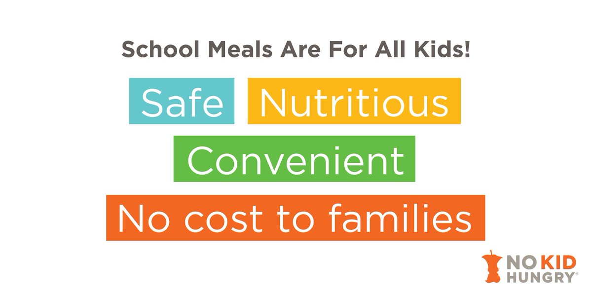 We know that kids need food to grow and learn. FCPS has safe, nutritious and convenient meals available at no cost for all kids age 18 and younger. Learn more here: fcps.edu/return-school/… <a href="/NoKidHungryVA/">No Kid Hungry VA</a>