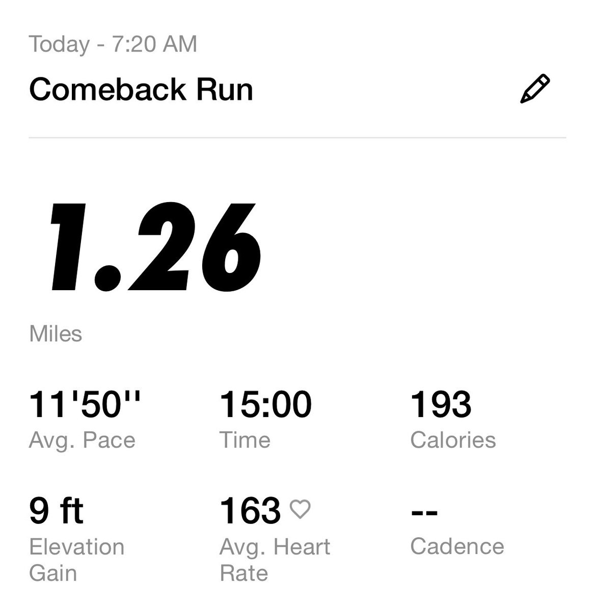 gbluestein's tweet image. Every day is a chance to get better, I’m back at it! #comebackrun @bennettrun