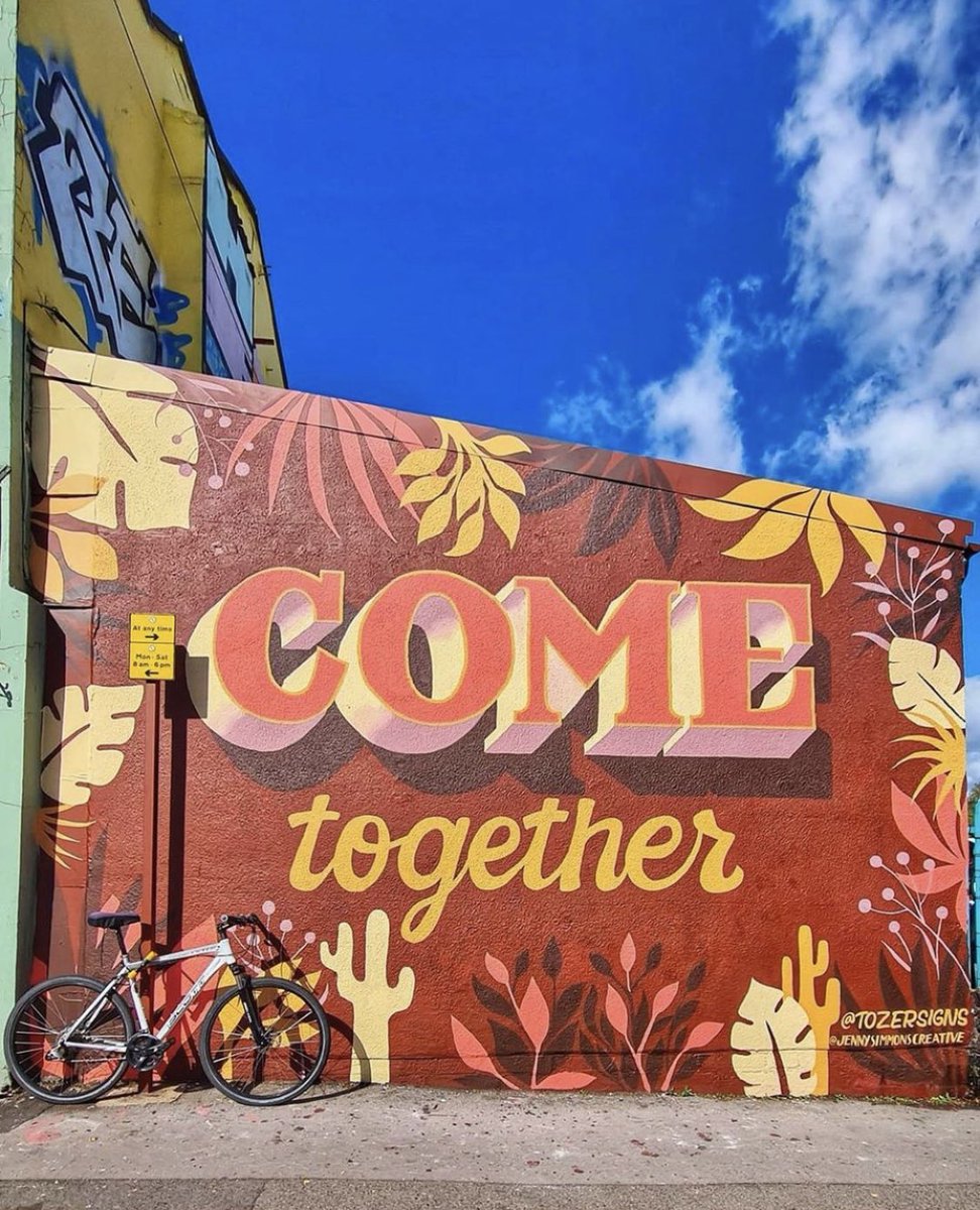 If ever there was a day to.... 
Artwork by Tozer &amp; Jenny Simmons
Photo by @thiscitymum 
Location: West Street, Bristol