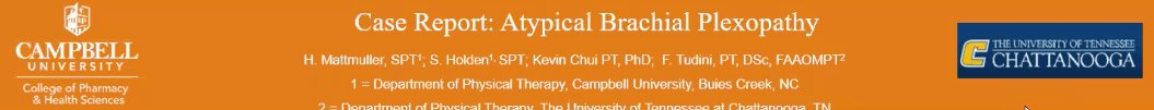 FTudiniPT's tweet photo. Interesting case report we are presenting at AAOMPT this weekend! Check it out! https://t.co/4xJ6PzP3jy