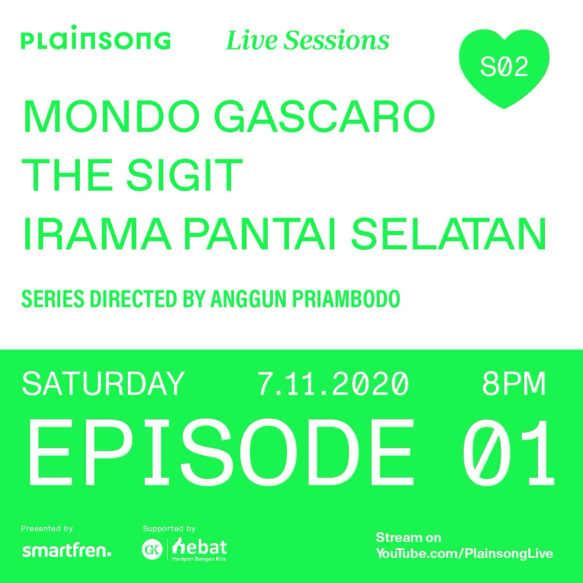 Kami main di episode 01 Plainsong Live Sessions season 2. Tayang Sabtu besok. Follow @plainsonglive dulu. https://t.co/rbZdwHb0z0