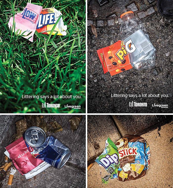 getonthemap_ie's tweet image. A recent Anti-Litter Campaign in Toronto recently.
Very clever way to get the message across 👍
.
.
.
.
#antilitter #toronto #torontocity #adporn #cleveradvertising #funnyadvertising