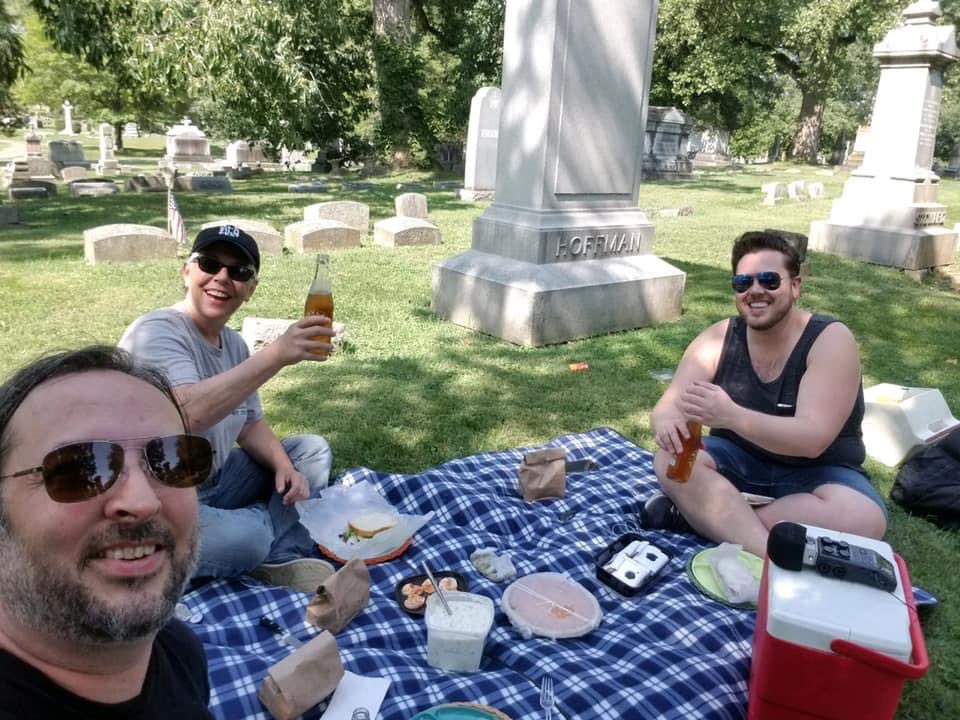 TheQFilesPod's tweet photo. Hey friends 👋 a new episode dropped early this morning and you can listen wherever you enjoy podcasts 🎧

Bring a snack because in “Dining With The Dead” we explore the long forgotten tradition of cemetery picnics

We're joined by local Columbus, Ohio legend Bucky Cutright https://t.co/3nFcZq9b50