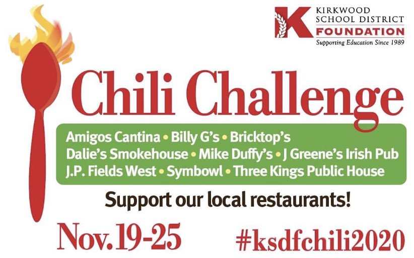 Reminder: Nov 19-25
#ksdfchili2020