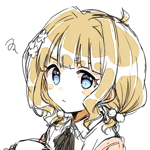 ついこの表情を描きがち 
