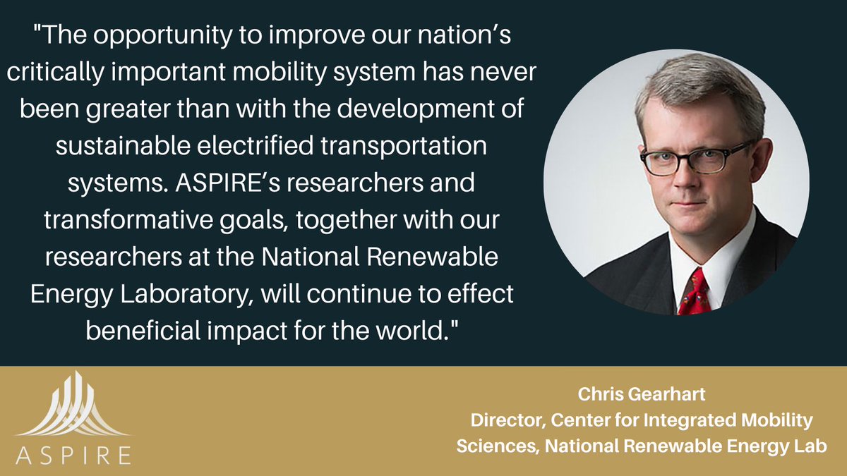 ASPIREerc's tweet photo. "The opportunity to improve our nation’s critically important transport and mobility system has never been greater...” #ASPIREerc #EVfutures #electricroads #electricmobility https://t.co/HBROw6NBme