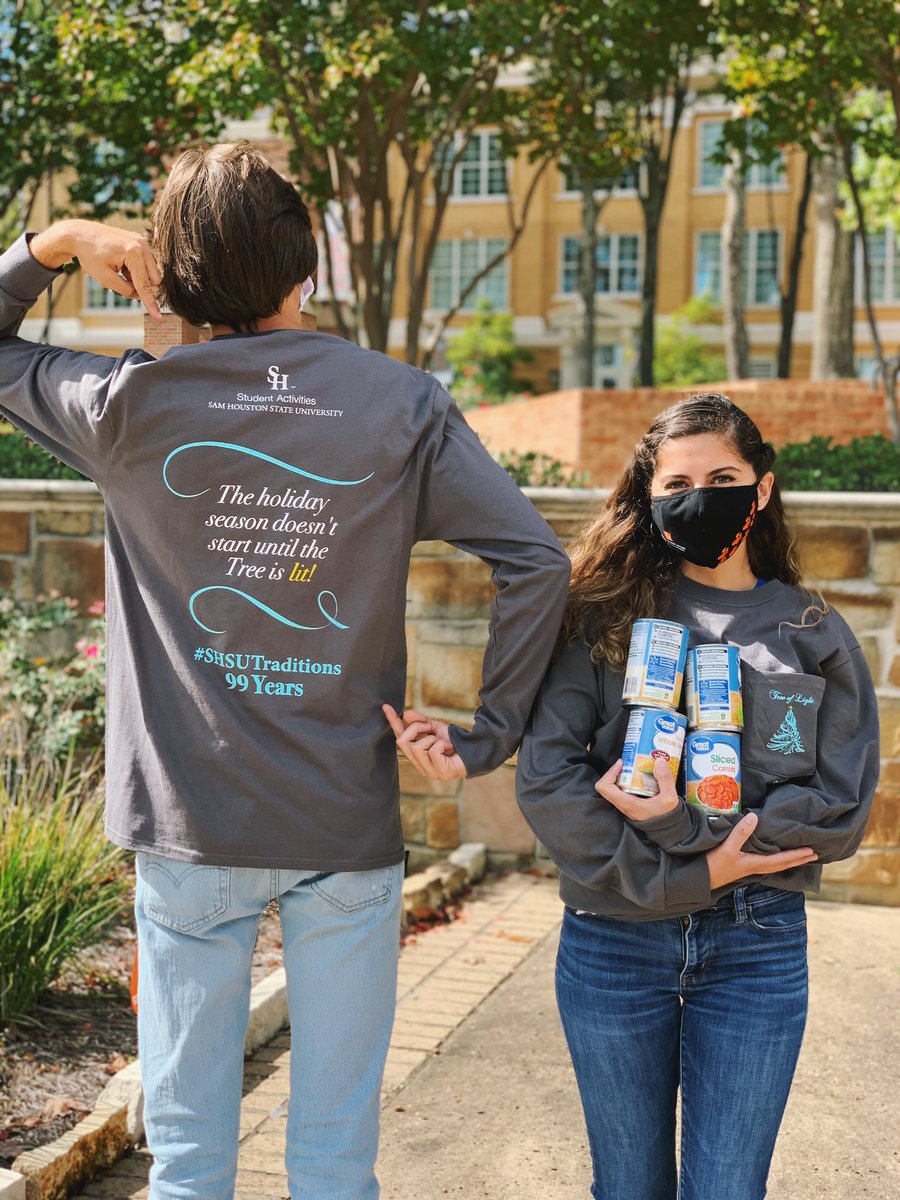 shsucailife's tweet image. 99th Annual Tree of Light canned food drive! Donate a minimum of 4 canned goods and receive a FREE Tree of Light Shirt* All cans that are donated will be given to The Good Shepherd Mission! You can donate cans M-F 8-5 in the LSC Suite 215!🎄#SHSU *limited quantities available