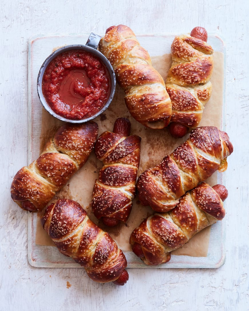 Mitch McConnell is a pig (in a blanket)  https://whatsgabycooking.com/parmesan-pretzel-dogs/ for lunch