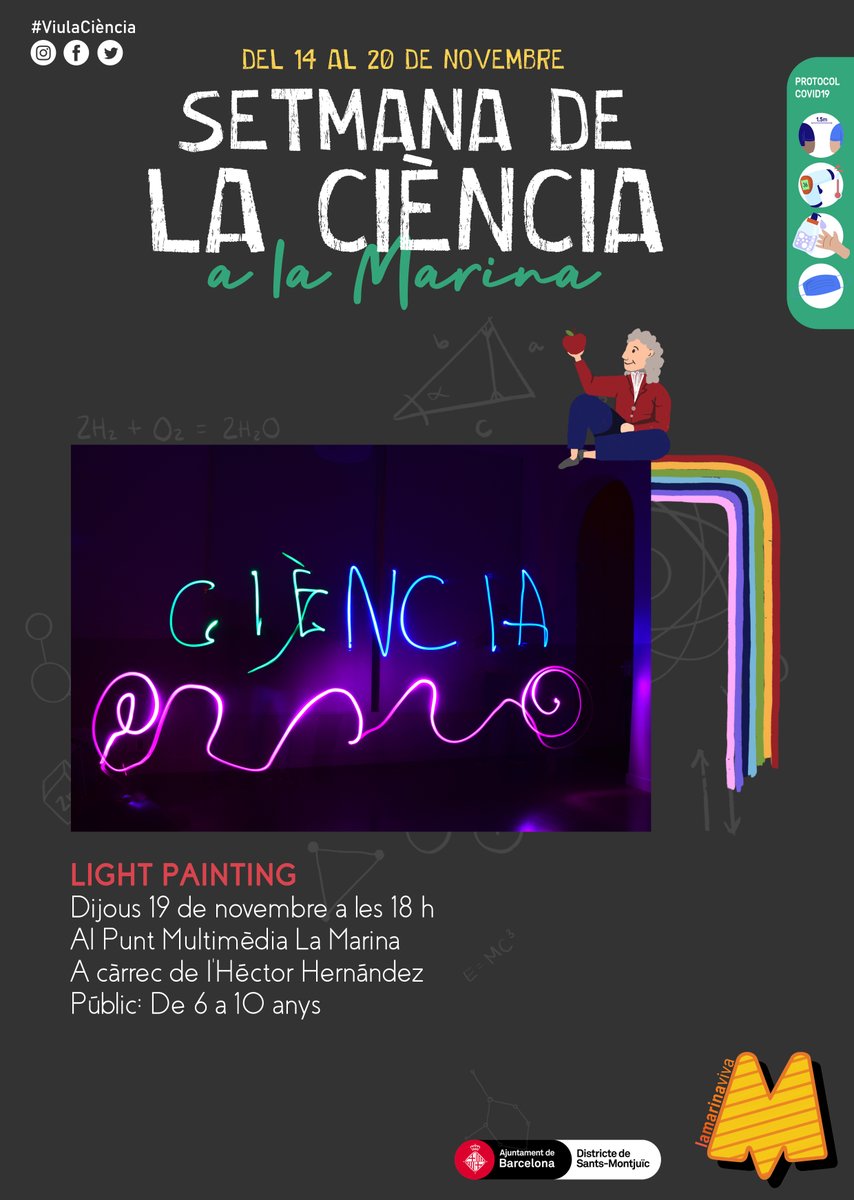 La Marina Viva (@lamarinaviva) on Twitter photo Taller infantil (De 6 a 10 anys) de 'Light painting' dijous 19 de novembre a les 18 hores al Punt Multimèdia la Marina. Heu dibuixat mai amb llum? I sabeu com seria pintar amb llum el moviment? Inscripció per MD o al correu lamarinaviva@gmail.com Taller infantil (De 6 a 10 anys) de 'Light painting' dijous 19 de novembre a les 18 hores al Punt Multimèdia la Marina. Heu dibuixat mai amb llum? I sabeu com seria pintar amb llum el moviment? Inscripció per MD o al correu lamarinaviva@gmail.com