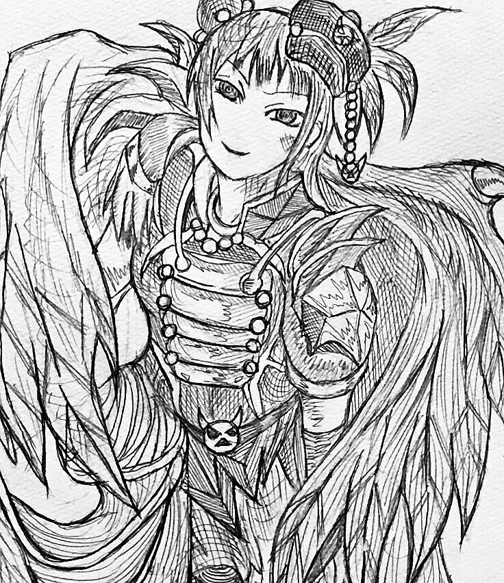 @airan_alp へ〜?全然知りませんでした。描くことあってもそういう知識は0ですので楽しいです
独特な羽の向きの揃い方が大鷲に近いな〜とか思ってました?(小並感)
?の善子ちゃんの時だいぶ参考にしました記憶があります
(でも楽しそうなニキ…うう…親友なのに何もできません)