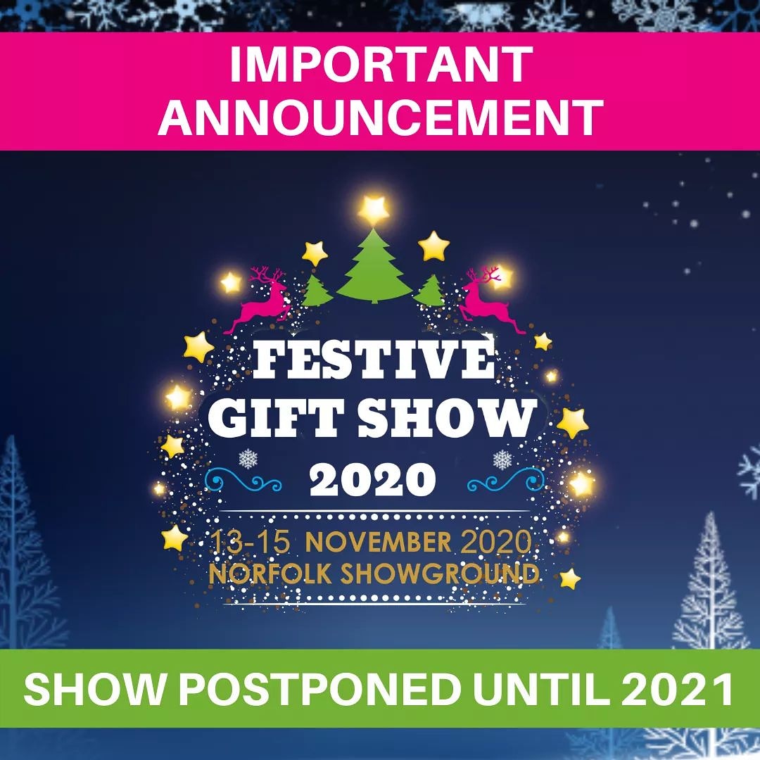 norfolkfestive's tweet photo. Following the weekend’s announcement regarding a National Lockdown in England from Thursday 5th November to at least Wednesday 2nd December, we are devastated to announce that the Norfolk Festive Gift Show will be postponed until 2021: https://t.co/6UXf1CEgVV https://t.co/SNCBgOrLon