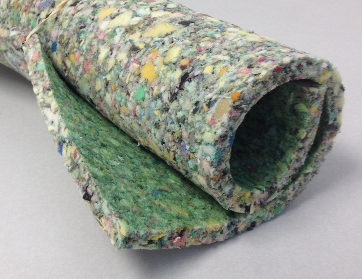 next time you're in Home Depot or Lowe's, wander into the carpet section & peek at the carpet padding.Notice its a cornucopia of colors. That's old padding, chopped up, cleaned, & rebonded back together. The circle of carpet padding life : )