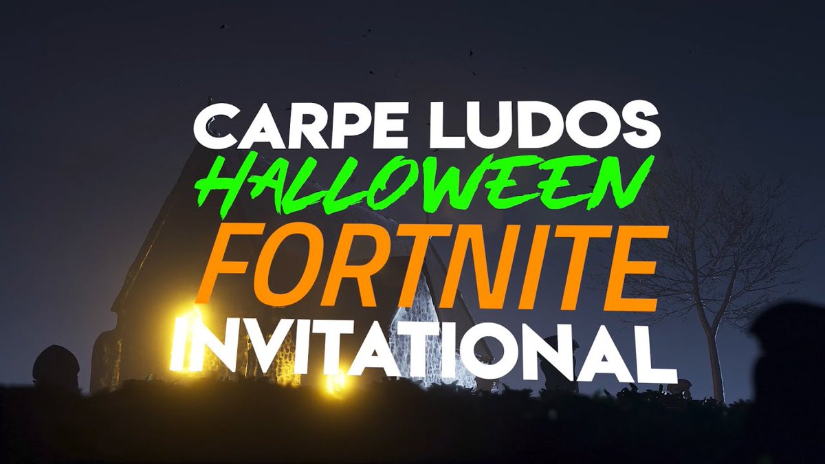 CarpeLudos's tweet photo. It's the first ever Carpe Ludos Halloween Fortnite Invitation! Watch as our pool of a dozen players compete for victory in a mini battle royale format!

Watch here: https://t.co/djAKwOpLBL

#Fortnite #fortniteclips #tournament #halloween https://t.co/KyssGqDScX