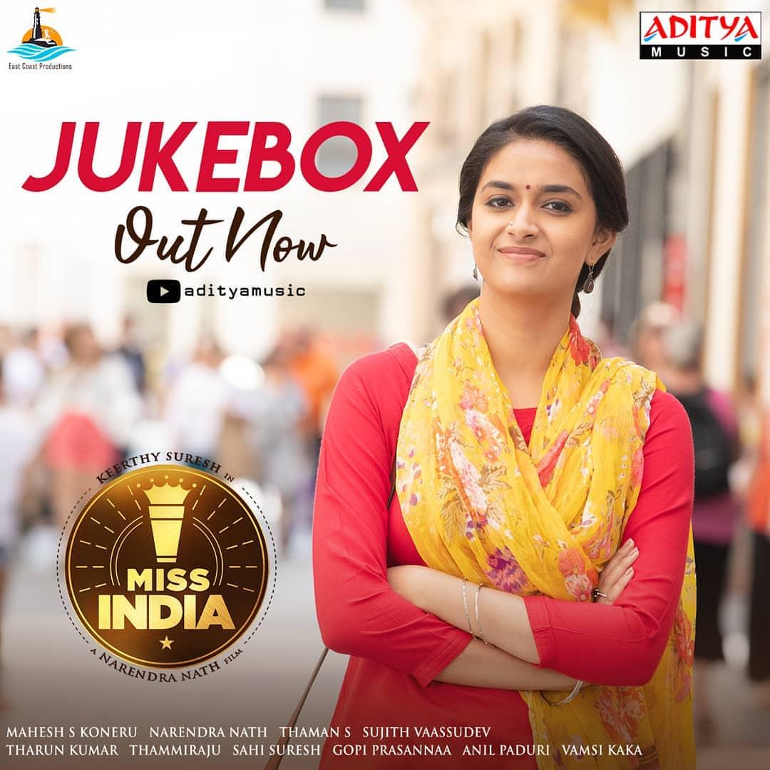PranitaRavi's tweet image. Presenting You The Audio Jukebox Of @KeerthyOfficial&apos;s #MissIndia 😍

 ►youtu.be/DsEPNBisOQY

A @MusicThaman Musical 🔉

@KeerthyOfficial @Naveenc212 @NARENcloseup #Tharun @smkoneru @EastCoastPrdns @vamsikaka @adityamusic
