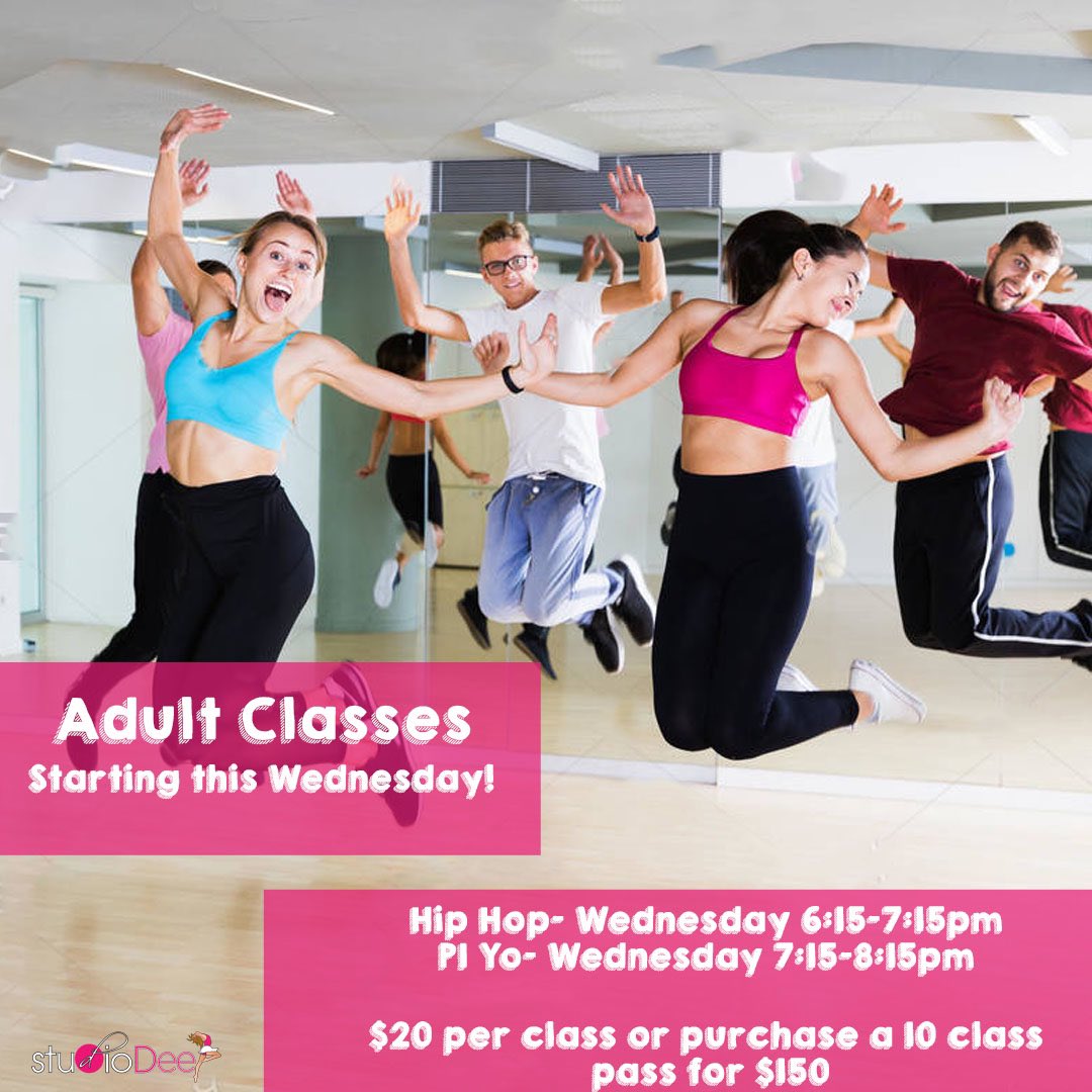 studiodee_nky's tweet photo. Adult Classes are starting THIS Wednesday! Come dance with us 👯‍♀️💗 Contact us or check out our website for more info! https://t.co/hOQ0u4kGHN