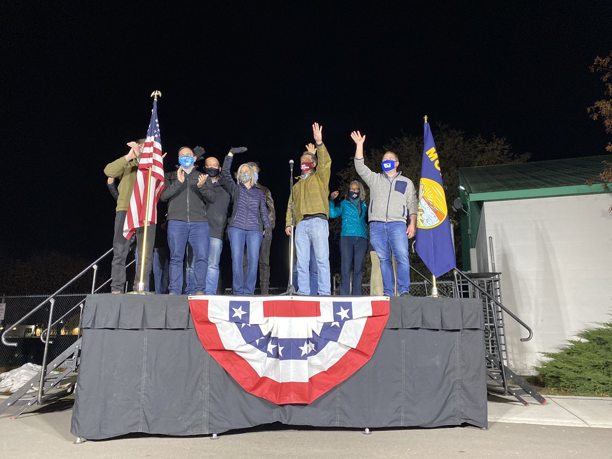 brycebennett's tweet photo. Thank you, Missoula! The crowd stretched deep beyond the glow of the lights on stage, but you could hear the honks and cheers loud and clear.
Together we will take back this office for the people of Montana! Are you ready?
#mtpol #mtnews #mtsos #vote #vote2020 https://t.co/Jc7Ym9enSU