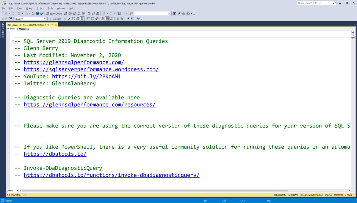 GlennAlanBerry's tweet photo. New blog post: SQL Server Diagnostic Information Queries for November 2020
https://t.co/VhrTHalxOg
#SQLServer #DMVQueries https://t.co/h1ITnkwkgf