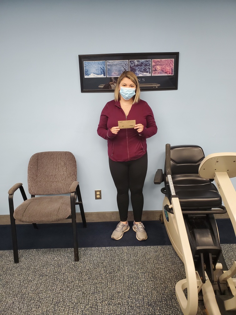 Congratulations to Caitlin F. for being one of our Get In For Therapy winners! We hope you enjoy your gift. Thank you for being a valued client of ours.