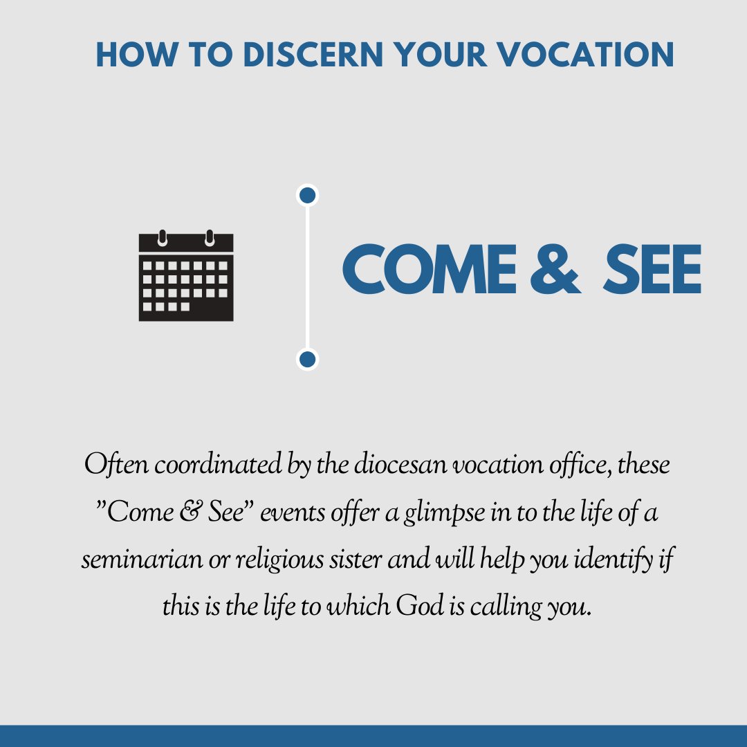 Here are a few easy steps to help you discern your vocation! For the full list of steps, go to: bit.ly/3dE1USg. #NationalVocationAwarenessWeek