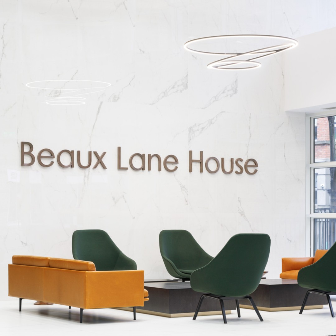 When visitors walk in, the reception should give them an idea of your company’s priorities and personality. That impression should pave the way nicely for the conversations and job interviews that will follow.

Image taken from our completed reception project, Beaux Lane House.