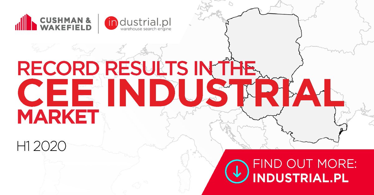 📈 Record results in the #CEE #industrialmarket in H1 2020! Lease agreements amounting to 55% of last year’s volume were signed in Poland, the Czech Republic, Romania, Slovakia and Hungary, totaling 3.7 million sq m: lnkd.in/ecRceaf

#Europe #warehousemarket #warehouses