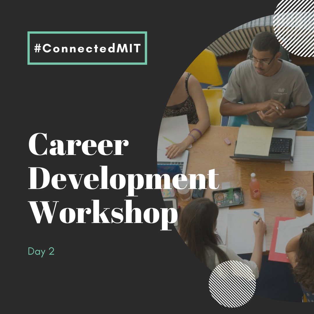 MITGradStudents's tweet photo. Get your resume reviewed with an advisor from MIT Career Advising & Professional Development, learn how to present your research online, and more! Day 2's #ConnectedMIT challenge is to sign-up and attend a career development workshop. Check them out here πhttps://t.co/Y7JjdAQZXK https://t.co/WRX1NlPu1N