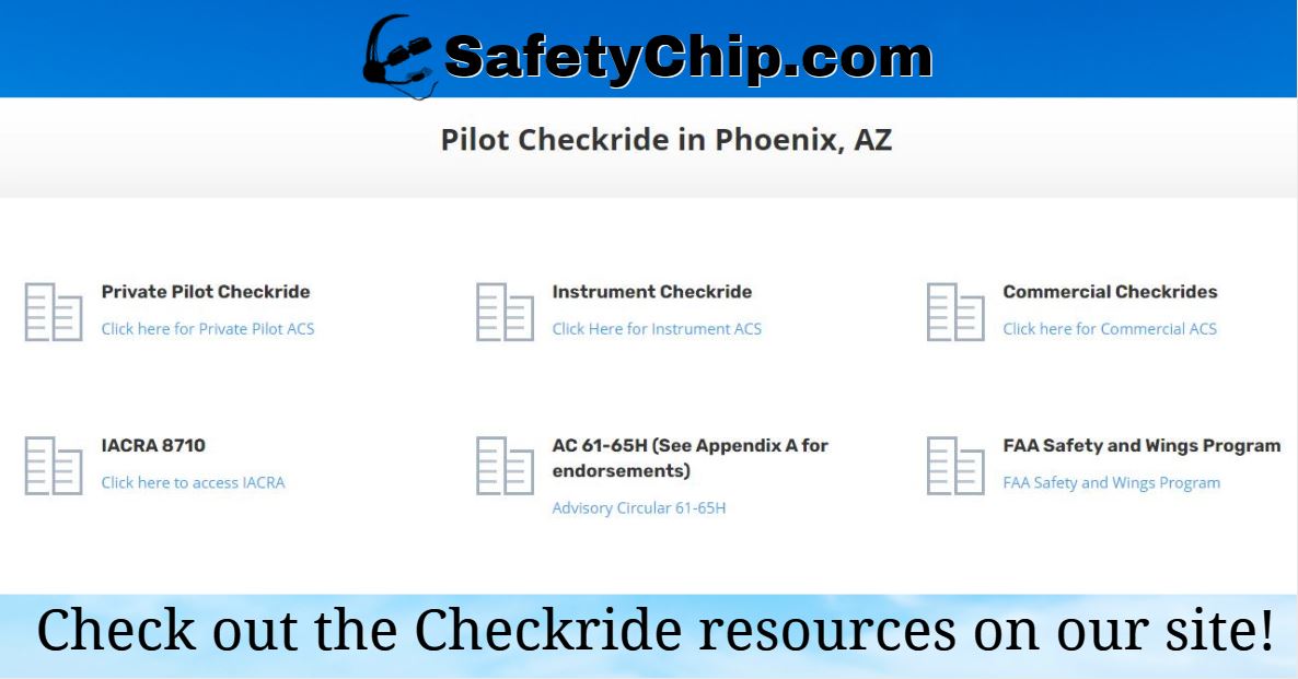 SafetyChip's tweet image. Happy Monday!
Did you know that SafetyChip.com is here for all your checkride and safety needs?

#safetychip #checkride #practicalexam #privatepilot #commercialpilot #instrumentpilot #flighttest #Phoenix #designatedpilotexaminer #faacheckride #pilotslicense