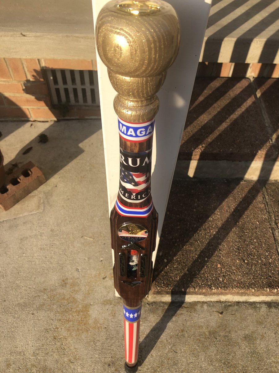 mikegray2003's tweet photo. @Mike_Pence Kentucky Cane Maker for Trump 2020, Pence 2020.. you all need to come to Williamsburg Kentucky so I can give you all this one of kind walking cane in person... https://t.co/APJkMLrth5